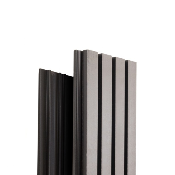 Фасадная доска Ecodecking Техно реечная 200х26х3000 Серый