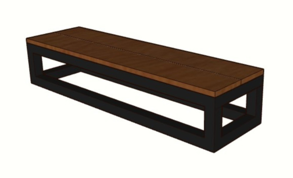 Уличная лестница Ecodecking Техно ступенька