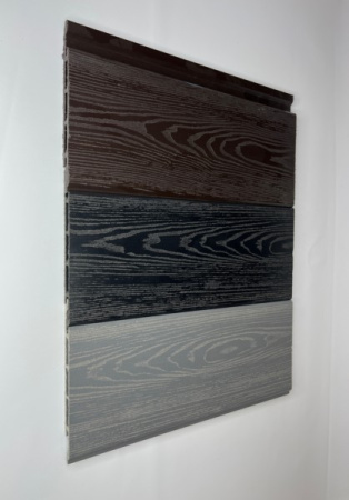 Фасадная доска (Сайдинг) Экодекинг Титан 160х17x4000 Антрацит