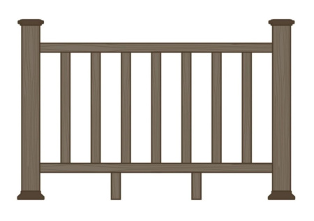 Ограждение из ДПК Экодекинг Раглан