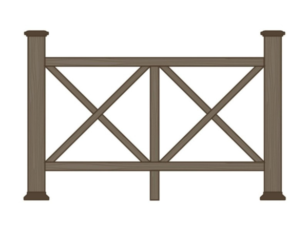 Ограждение из ДПК Ecodecking Эдинбург