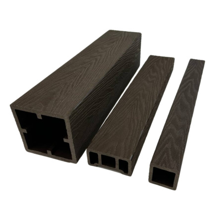 Столб для ограждений Экодекинг Техно 3D 120x120х3000 Шоколад